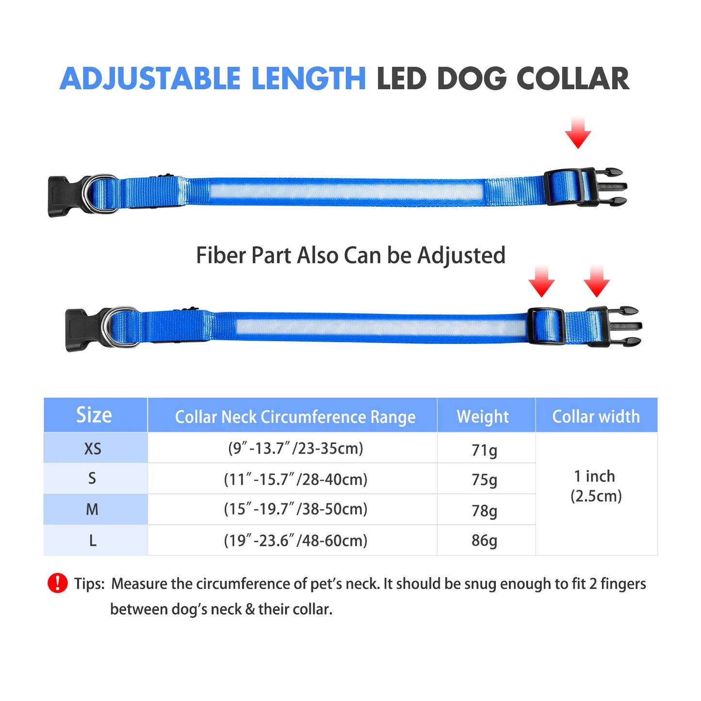 Luminous Waterproof Dog Collar
