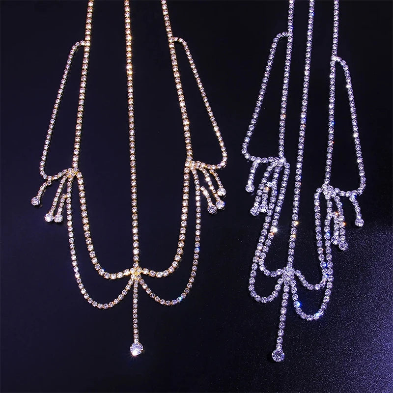 Bling Forehead/Headpiece Rhinestone Chain Jewelry