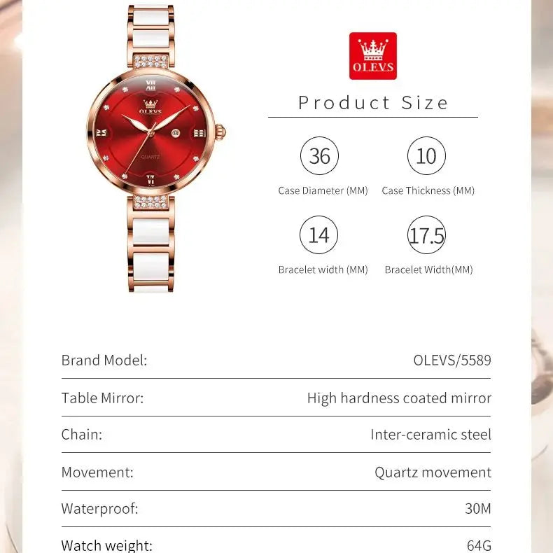 Original Watch, Ceramic Stainless steel Strap