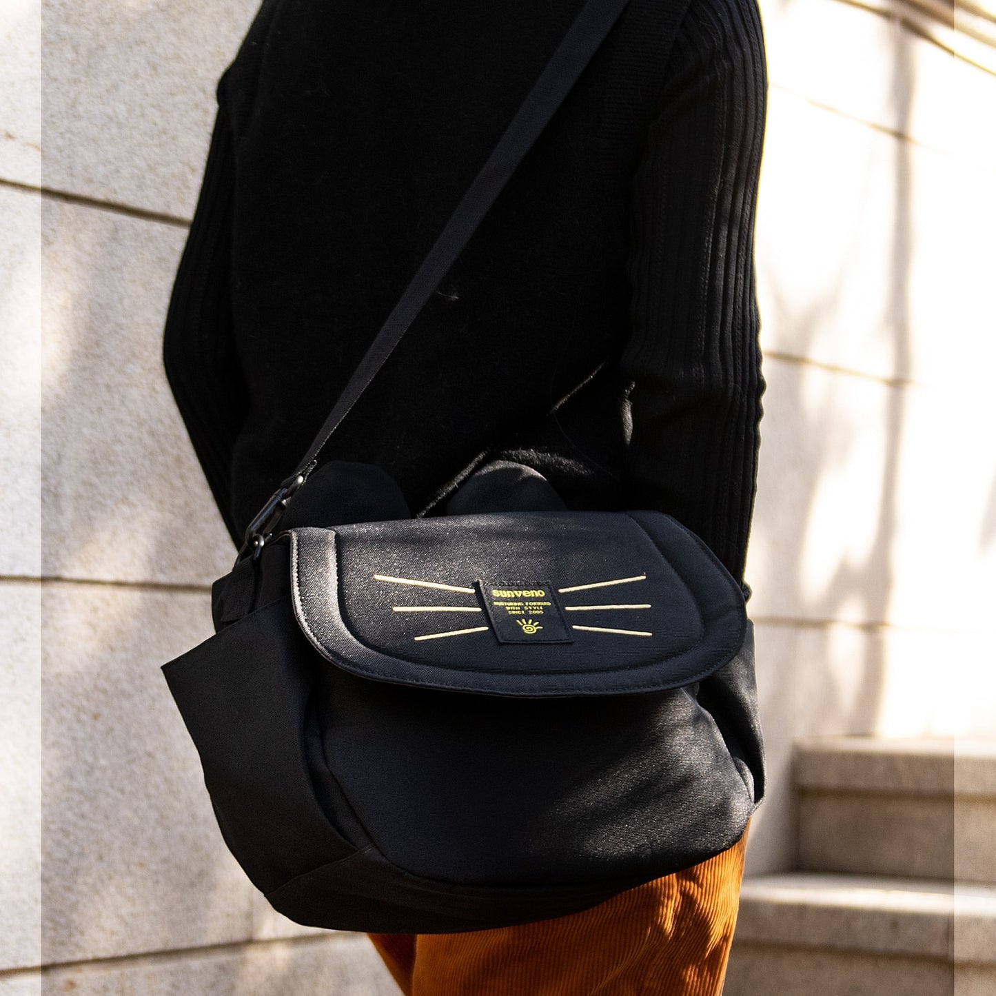 Cat Diaper Bag Large Capacity Universal Stroller Organizer