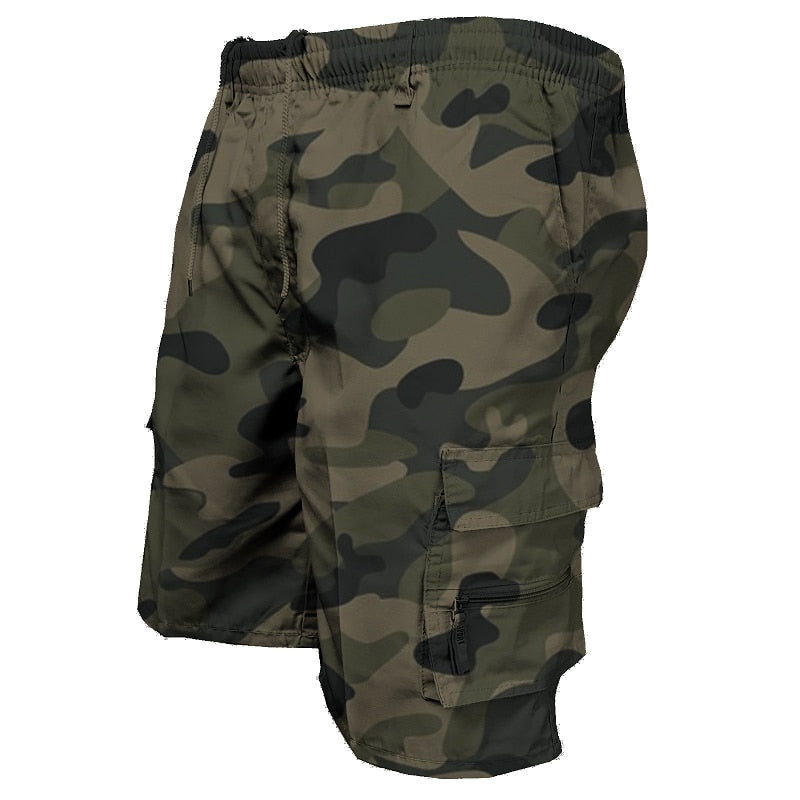 Men's Military Cargo Shorts, Casual Big Pocket Cargo