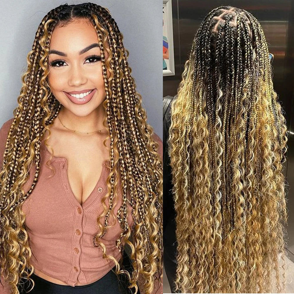 Deep Wave Human Hair Bundles for Boho Braids