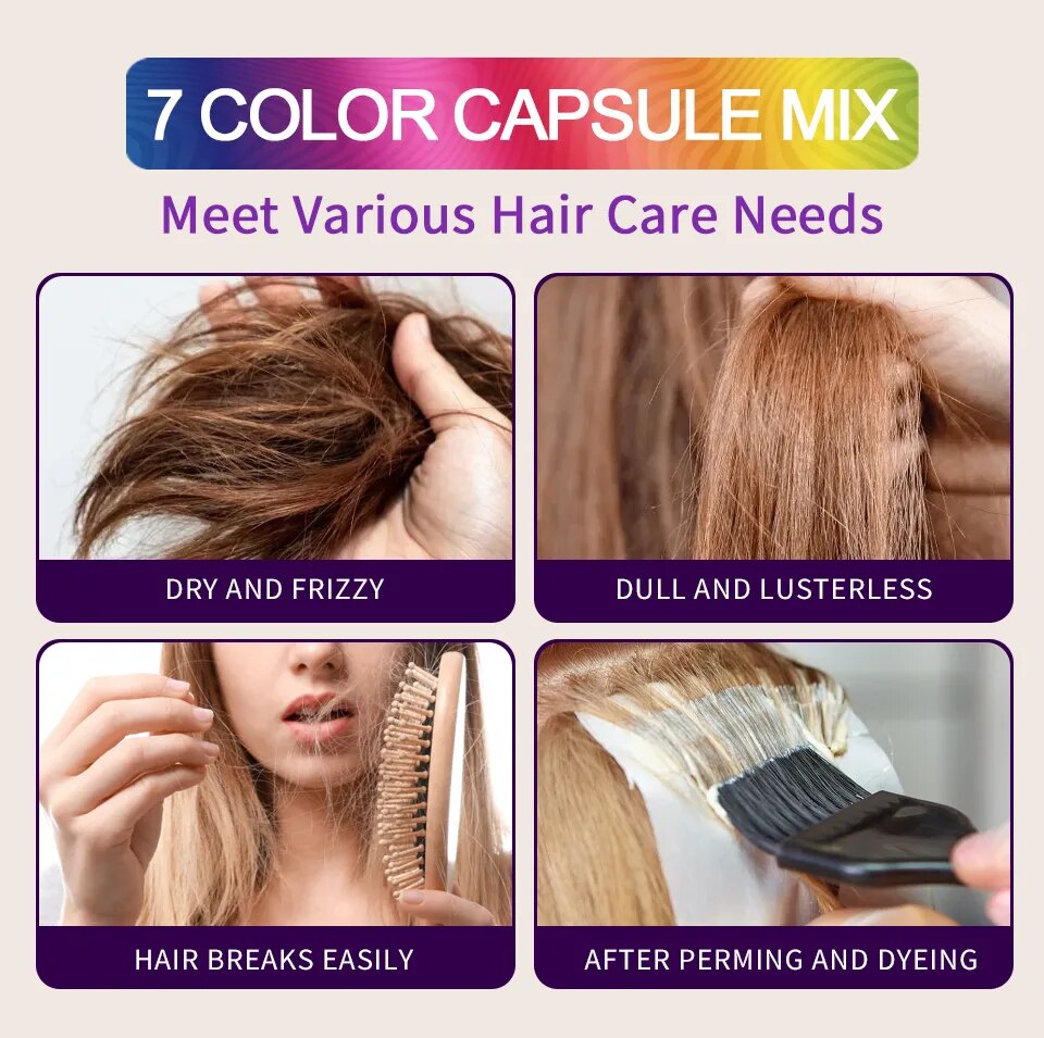 Vitamin Capsule 30pcs/bottle Keratin Damaged Hair Repair