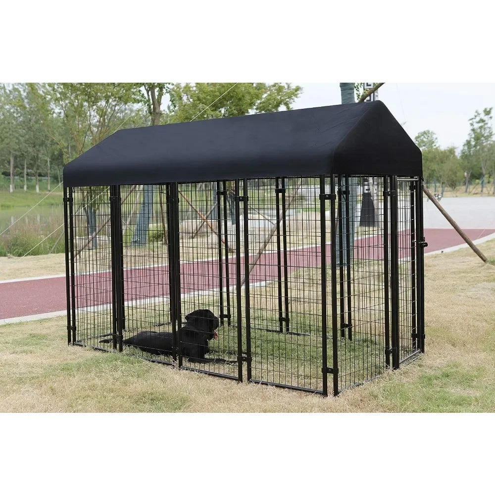 Large Outdoor Black Pet Welded Rectangular Wire Crate