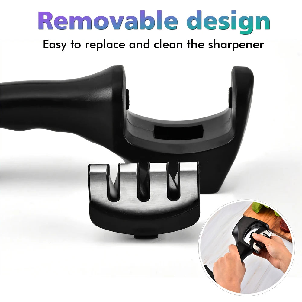 Handheld Multi-function 3 Stages Knife Sharpener