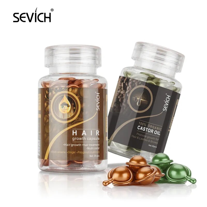 Vitamin Capsule 30pcs/bottle Keratin Damaged Hair Repair