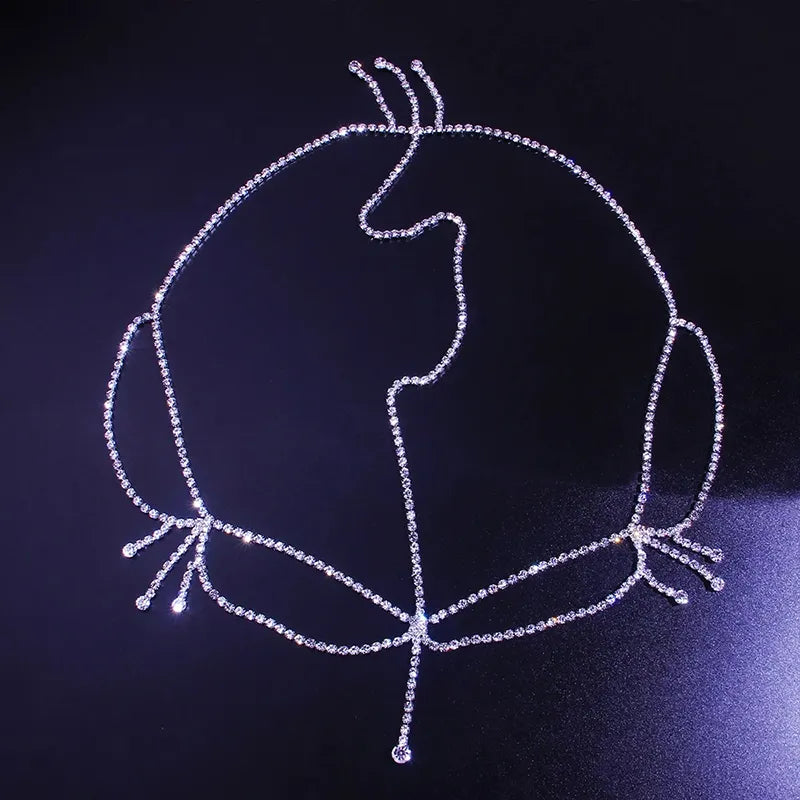 Bling Forehead/Headpiece Rhinestone Chain Jewelry