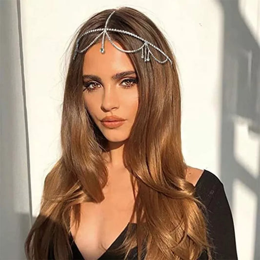 Bling Forehead/Headpiece Rhinestone Chain Jewelry