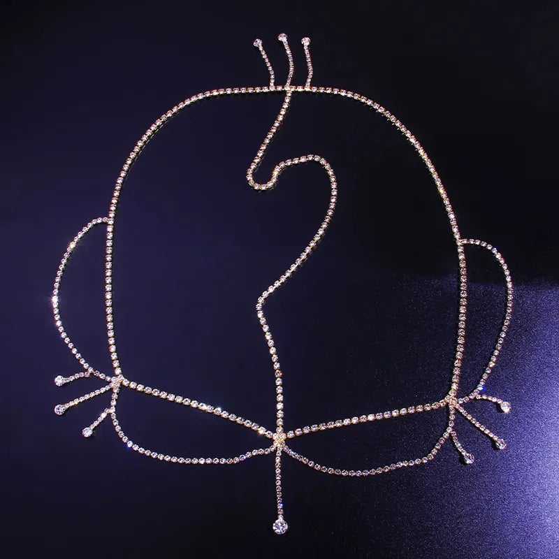 Bling Forehead/Headpiece Rhinestone Chain Jewelry