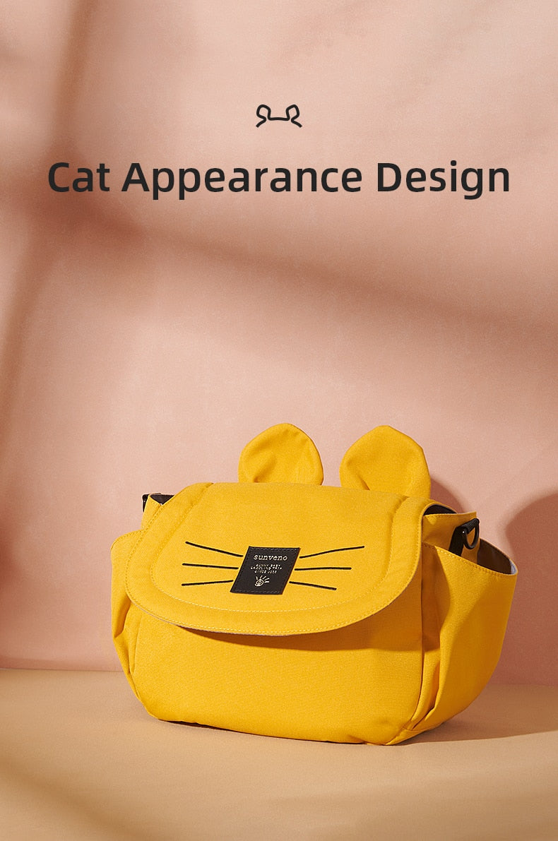 Cat Diaper Bag Large Capacity Universal Stroller Organizer
