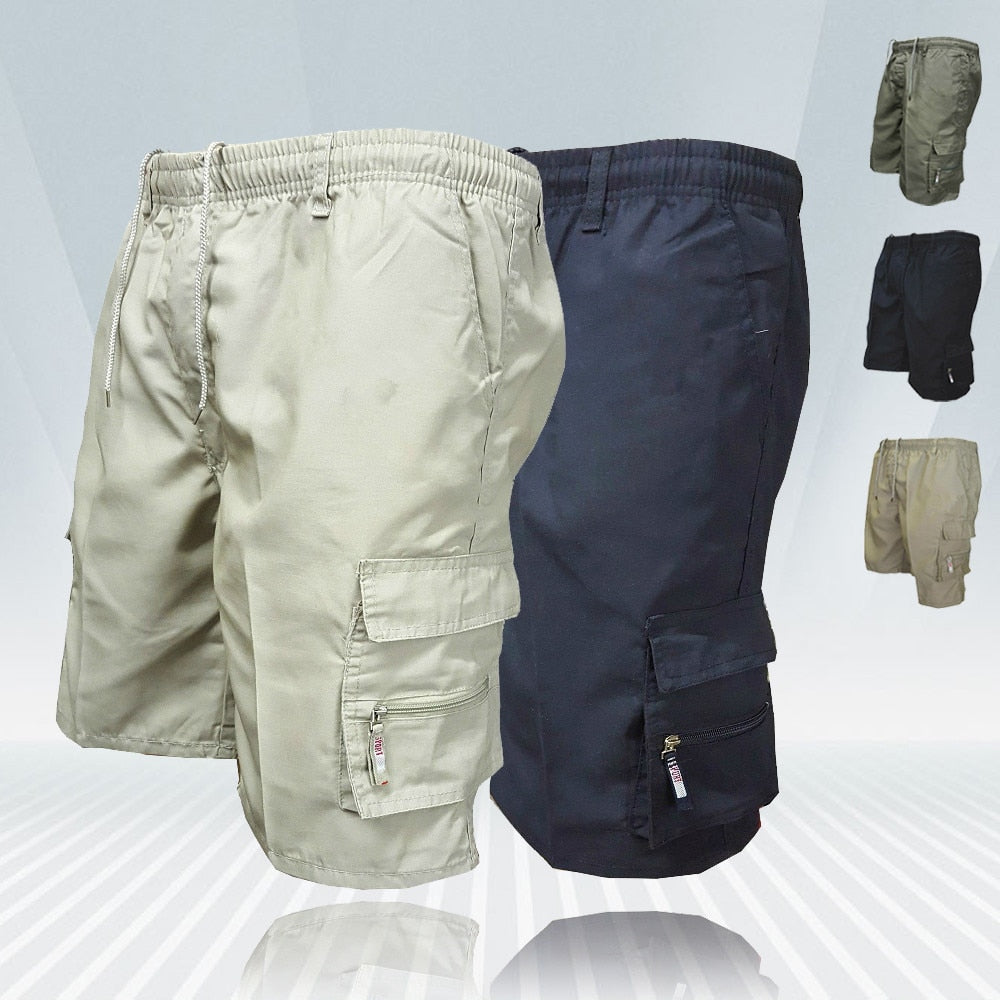 Men's Military Cargo Shorts, Casual Big Pocket Cargo