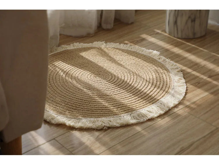 45cm Round Hand-woven Sand Scraping Door Entrance Mat