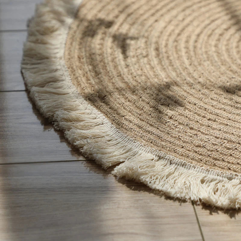 45cm Round Hand-woven Sand Scraping Door Entrance Mat