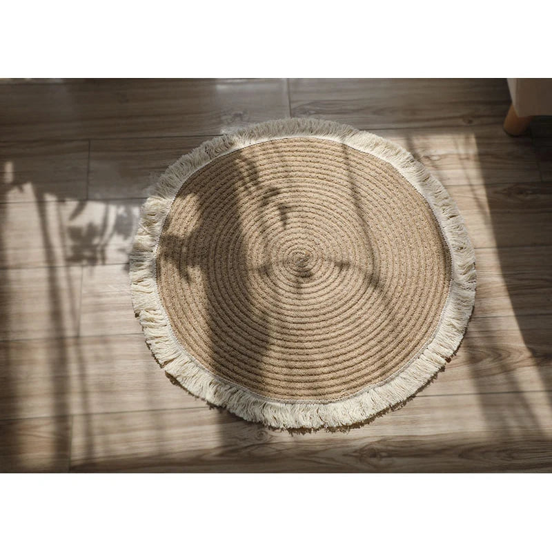 45cm Round Hand-woven Sand Scraping Door Entrance Mat