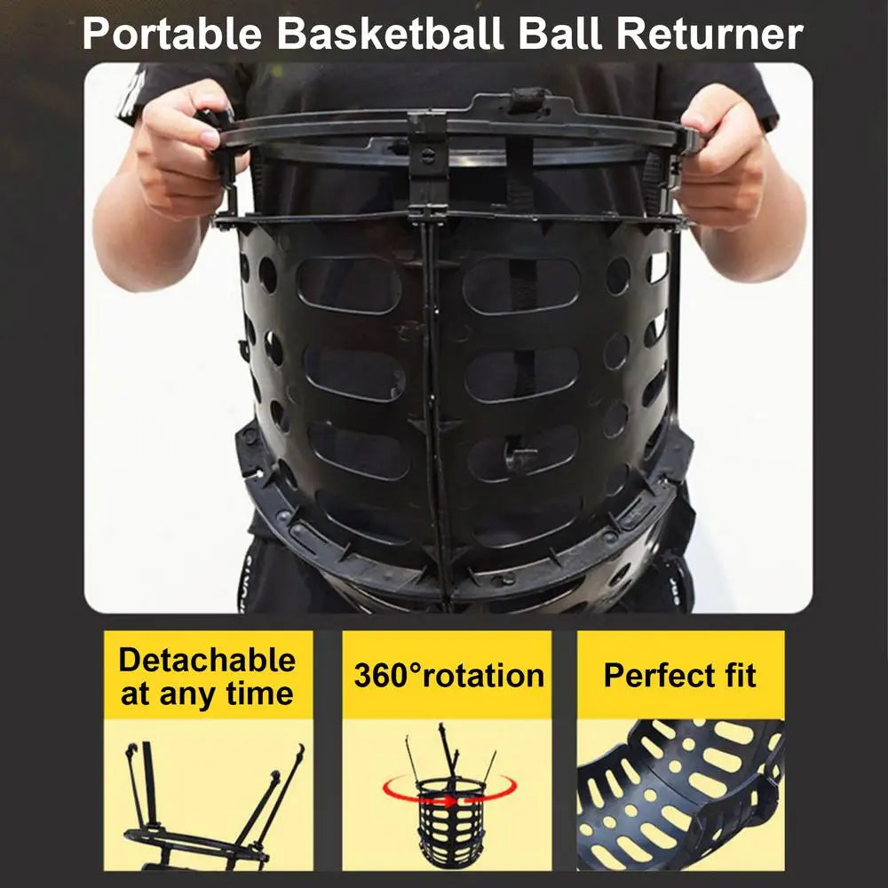 Sturdy Ball Return Hoop Attachment System