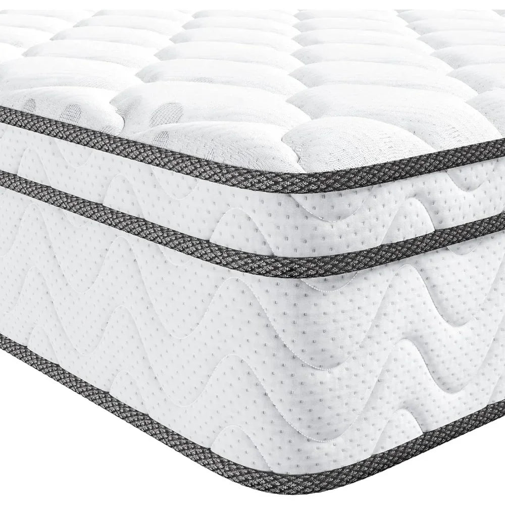 12-Inch, Memory Foam, Double Mattress with Pocket Spring