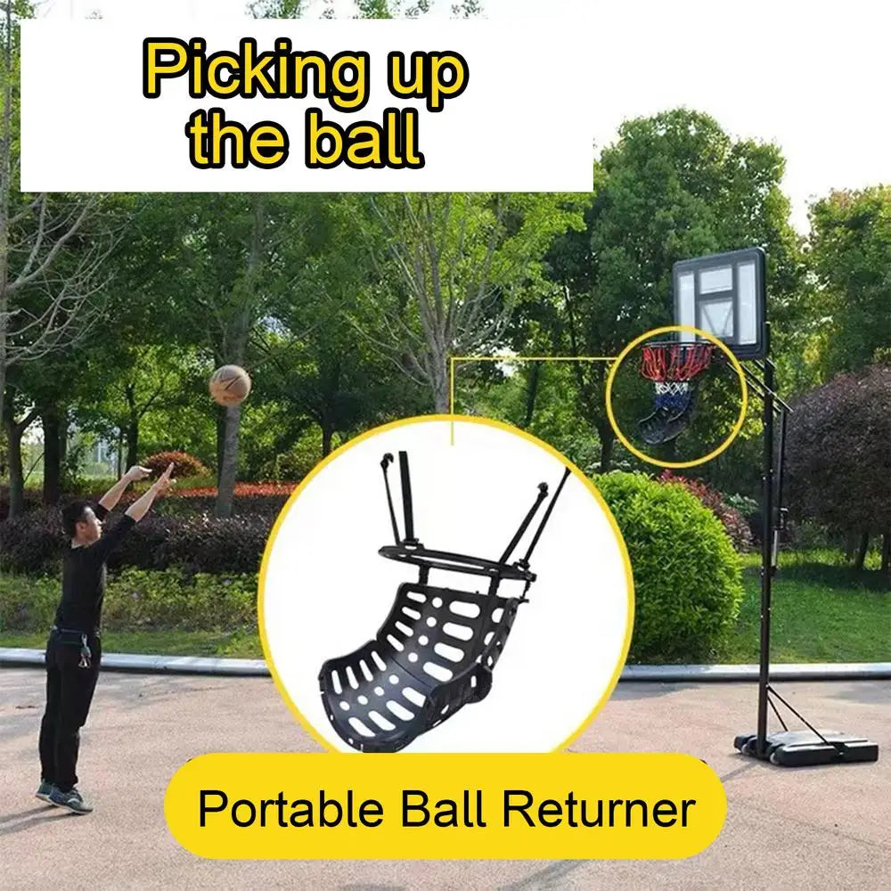 Sturdy Ball Return Hoop Attachment System