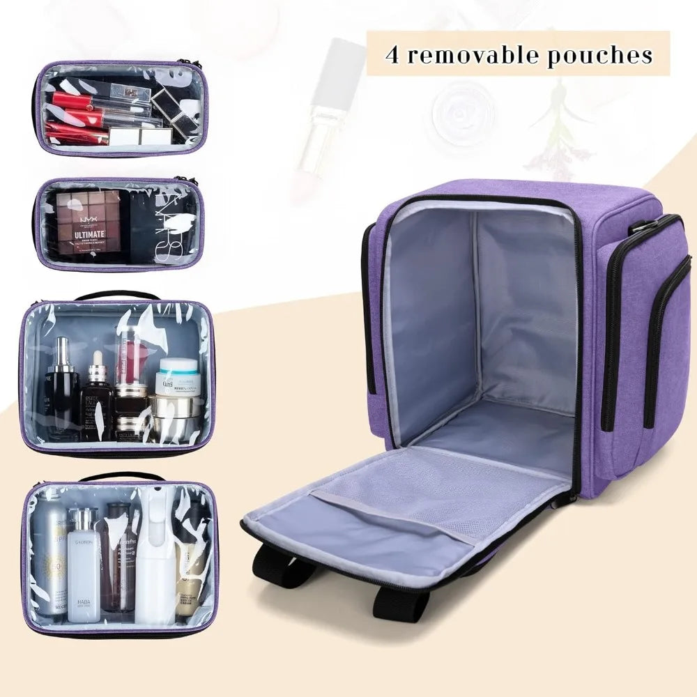 Multifunctional Bag Holds Makup, Hair Supplies, and Cosmetics