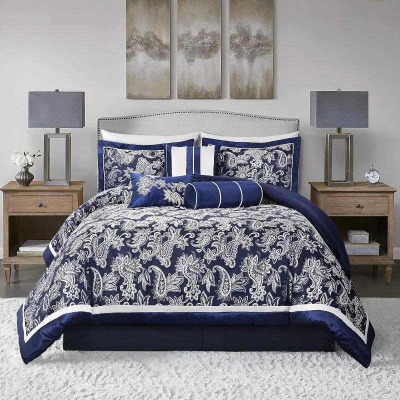 7-Piece Jacquard Comforter Set