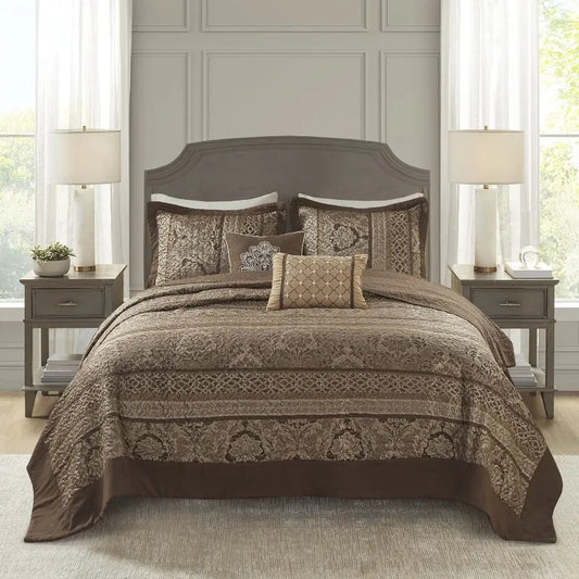 Reversible Quilted Bedspread Set