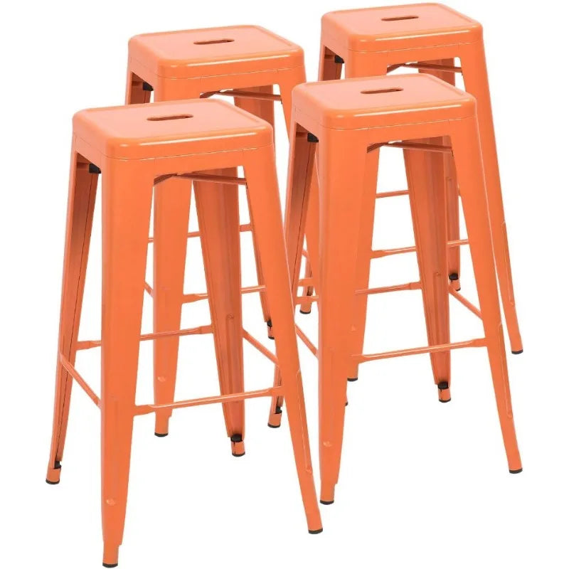 30" Stackable Industrial Style Counter Height Bar Stools