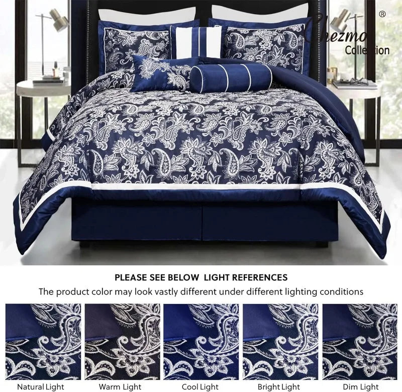 7-Piece Jacquard Comforter Set