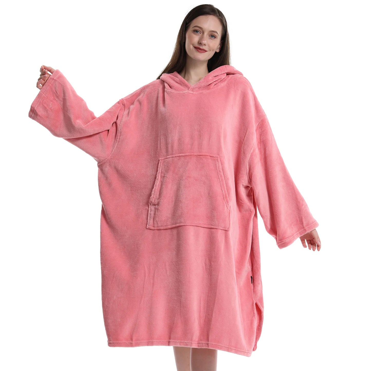 Quick Dry Microfiber Robe Towel Poncho With Hood