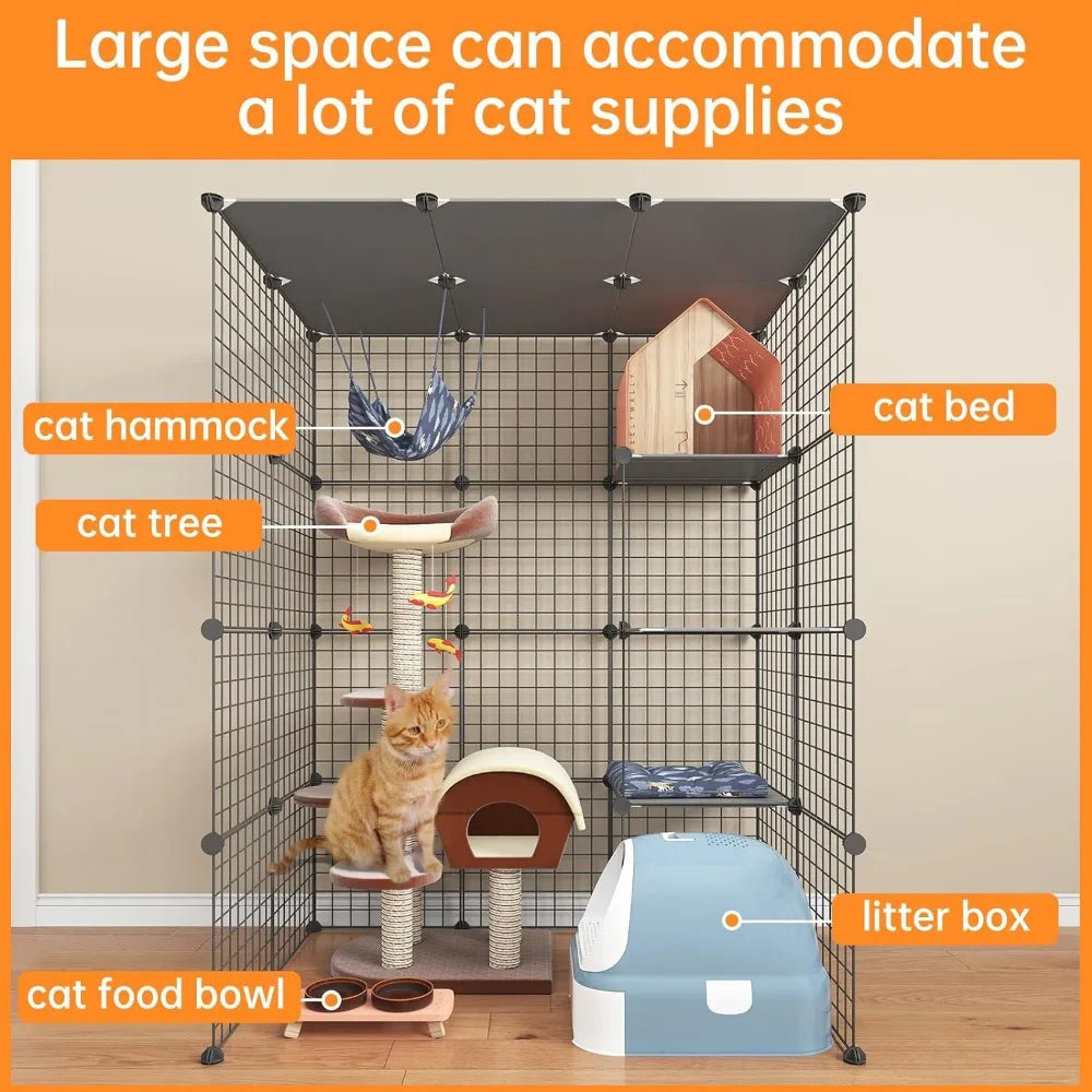 Large Indoor Cat Playpen Enclosure