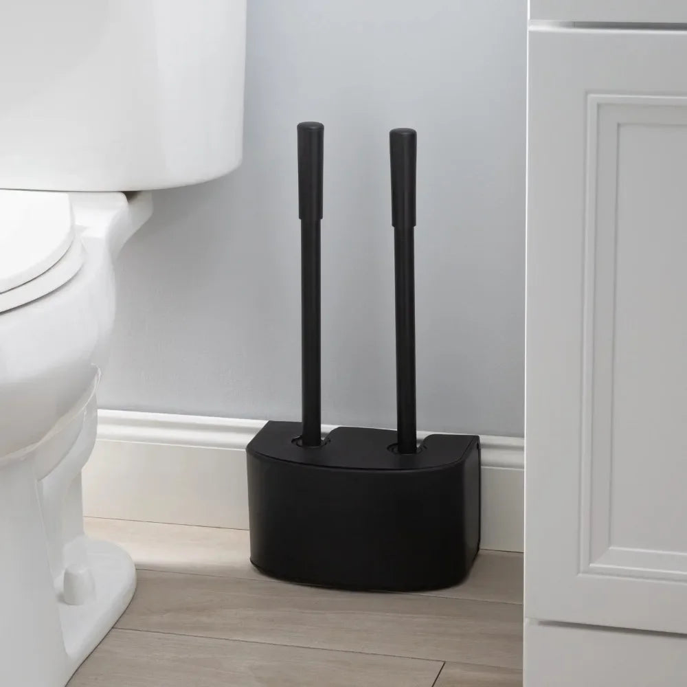 2-in-1 Toilet Brush and Plunger Set