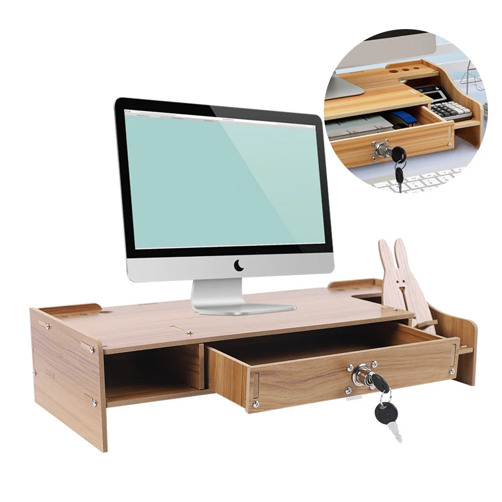 Monitor/Laptop Stand Riser With Drawer