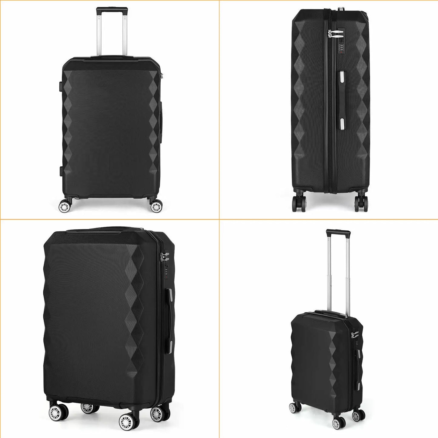3PC Hardside Luggage Set with Spinner Wheels
