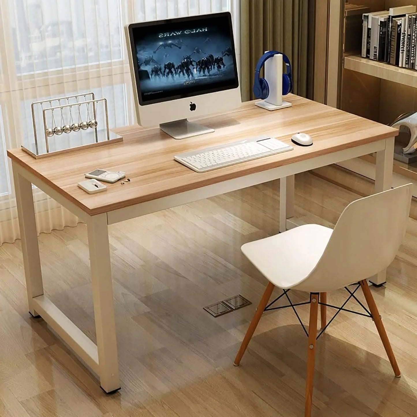 Modern Computer Desk 63-Inch for Home Office