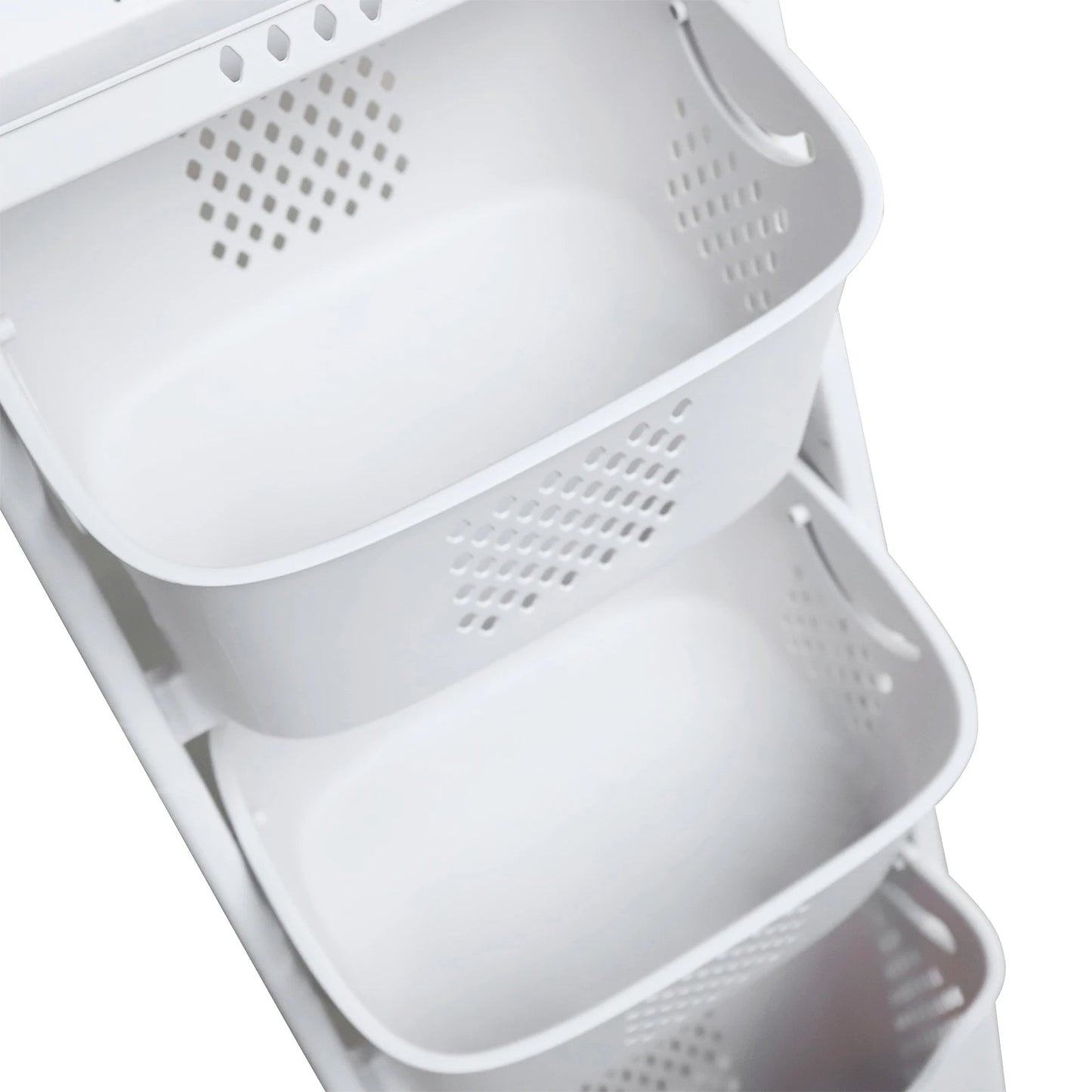 3-Layer Laundry Basket with Wheels