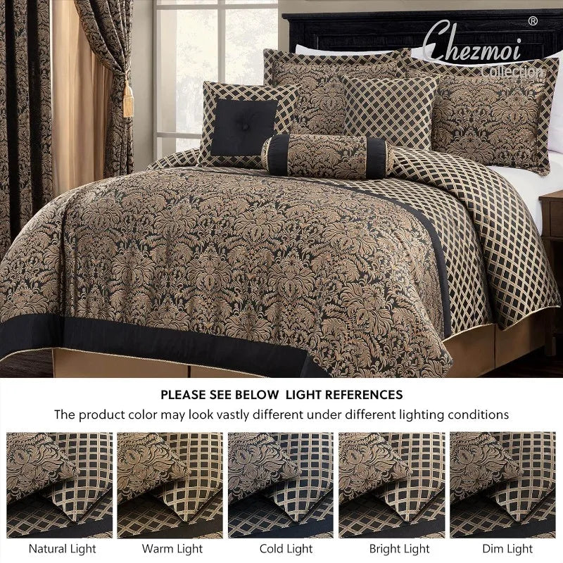 7-Piece Jacquard Comforter Set