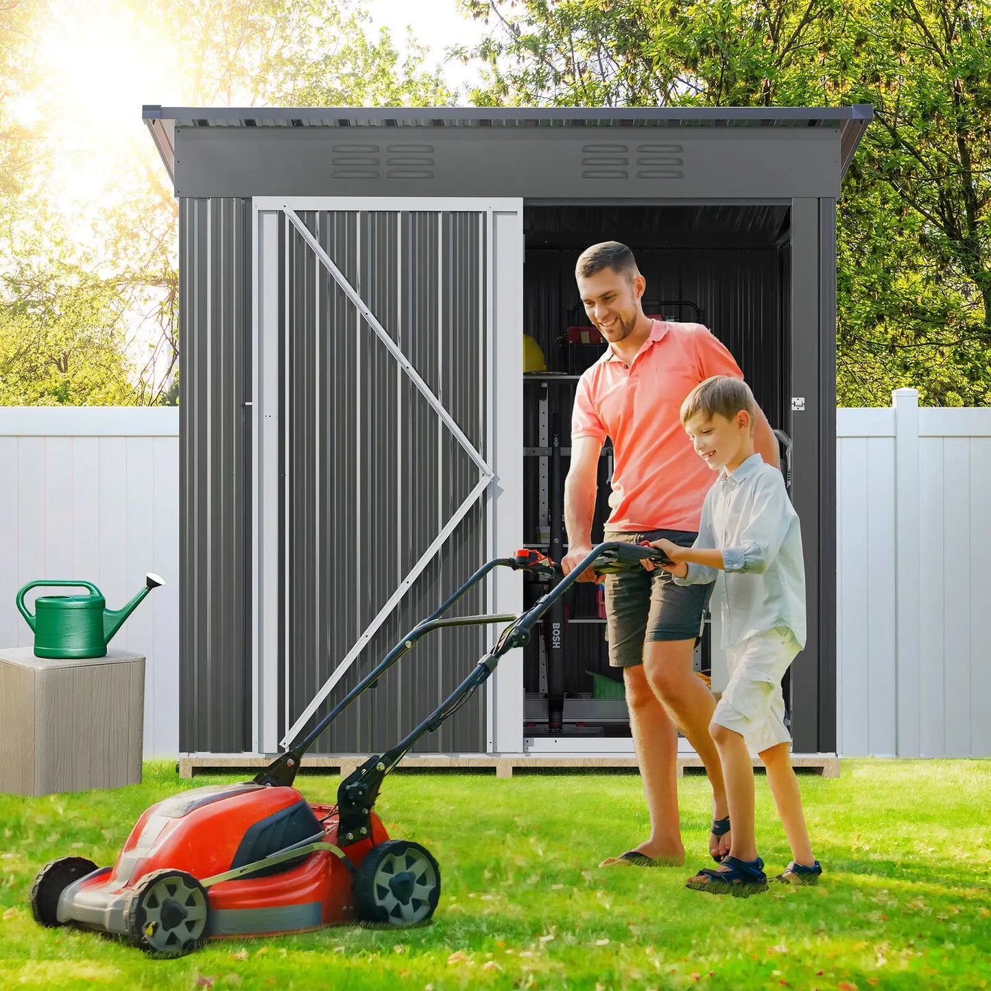 Outdoor Heavy Duty Lockable Tool Storage Shed
