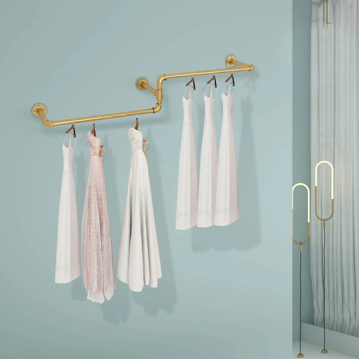 Multi-purpose Wall Mounted Clothes Rack