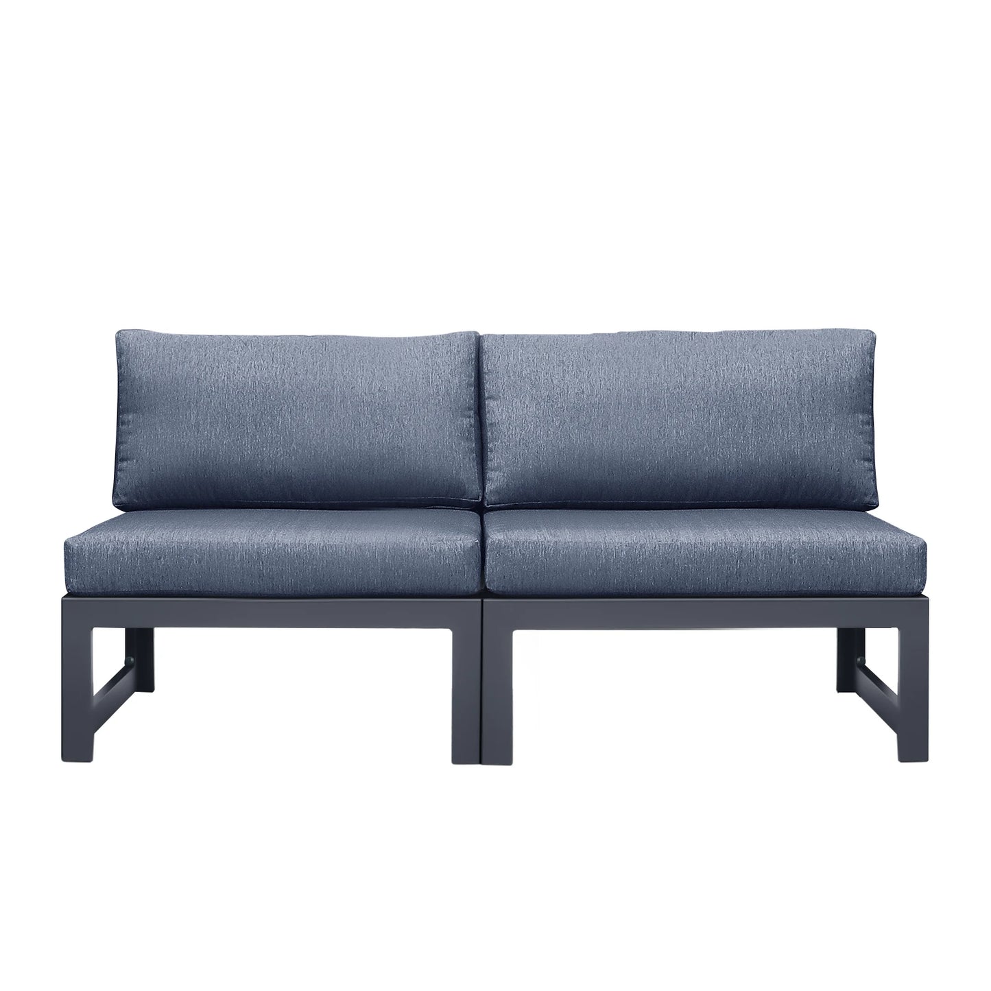 Patio Sectional armless love seat Sofa Set