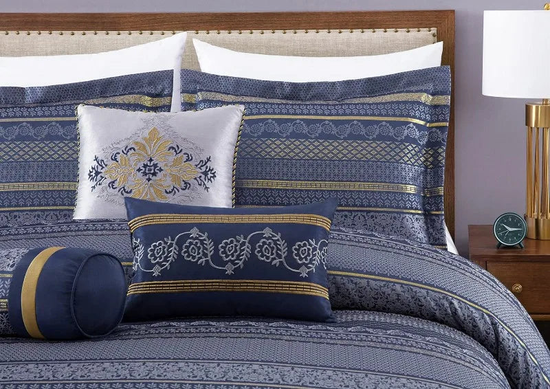 7-Piece Jacquard Comforter Set