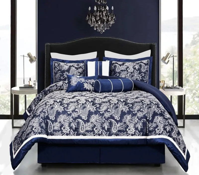 7-Piece Jacquard Comforter Set