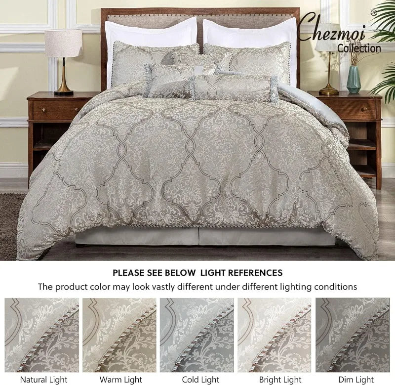 7-Piece Jacquard Comforter Set