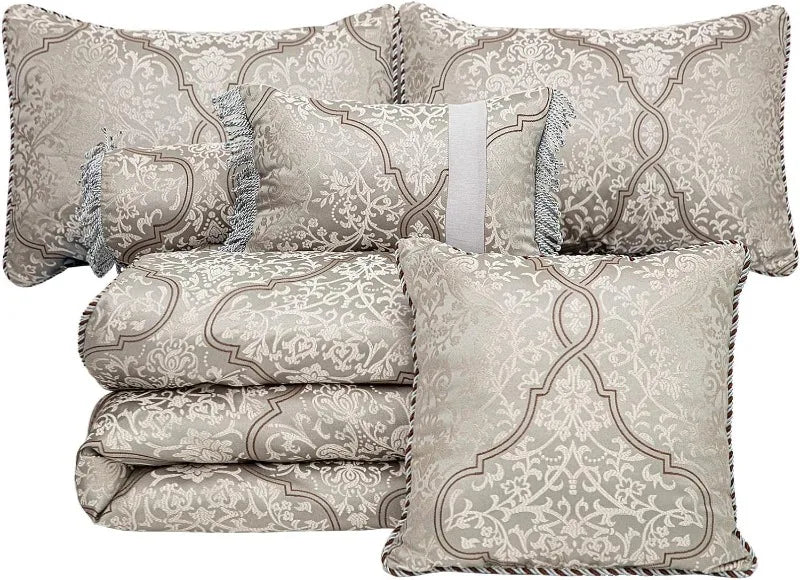 7-Piece Jacquard Comforter Set