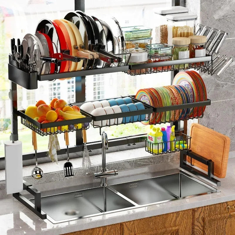 Large Over Sink Dish Drying Rack/Counter Organizer