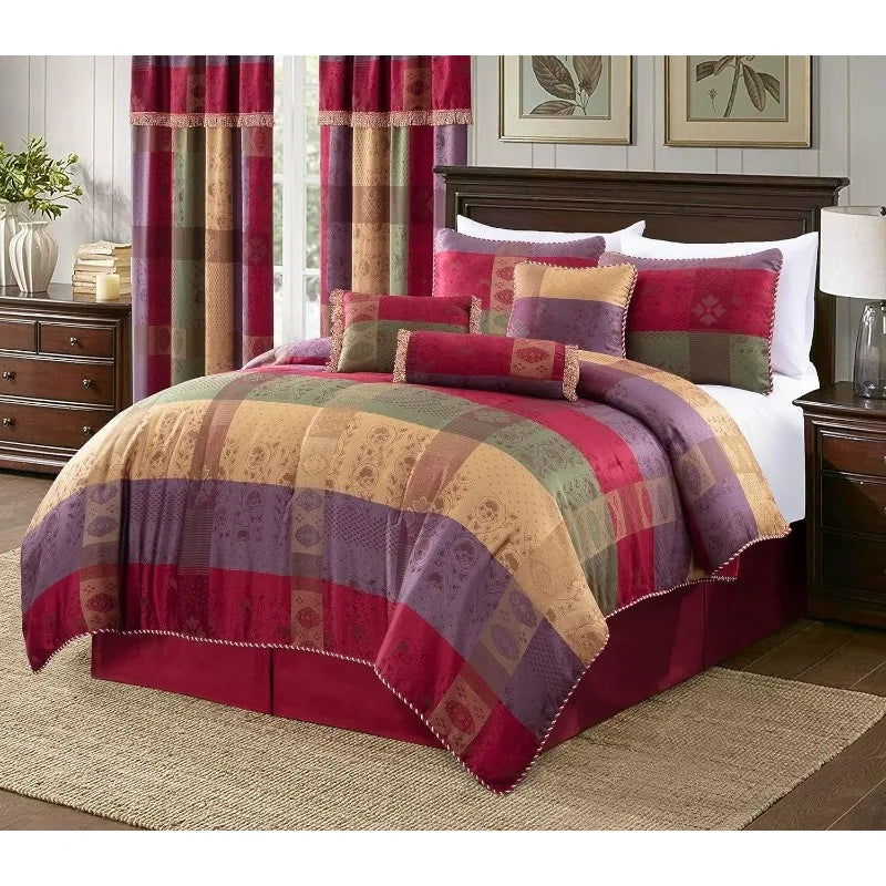 7-Piece Jacquard Comforter Set