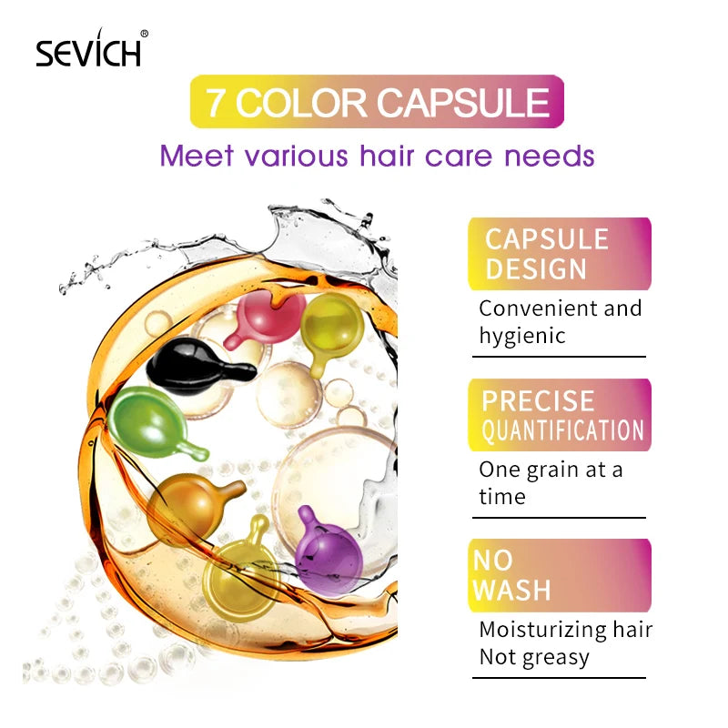 30PCS Hair Vitamin Capsule Keratin Oil Smooth Silky Hair Serum Moroccan Oil Anti Hair Loss Repair Damaged Hair Essential Oil