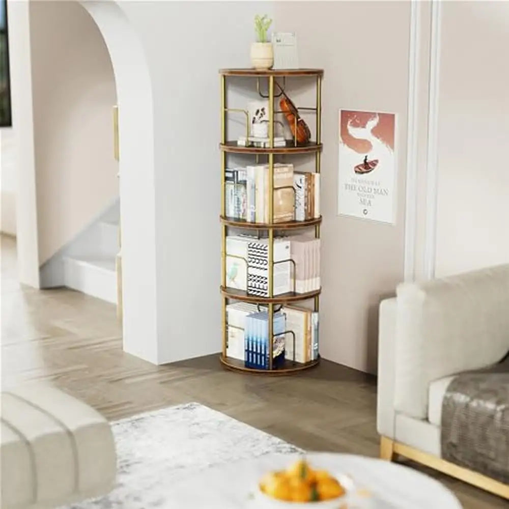 360° Rotating Floor Standing Bookshelf