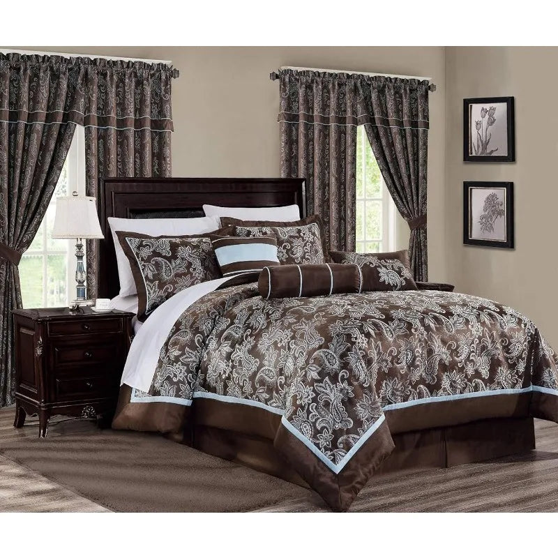 7-Piece Jacquard Comforter Set