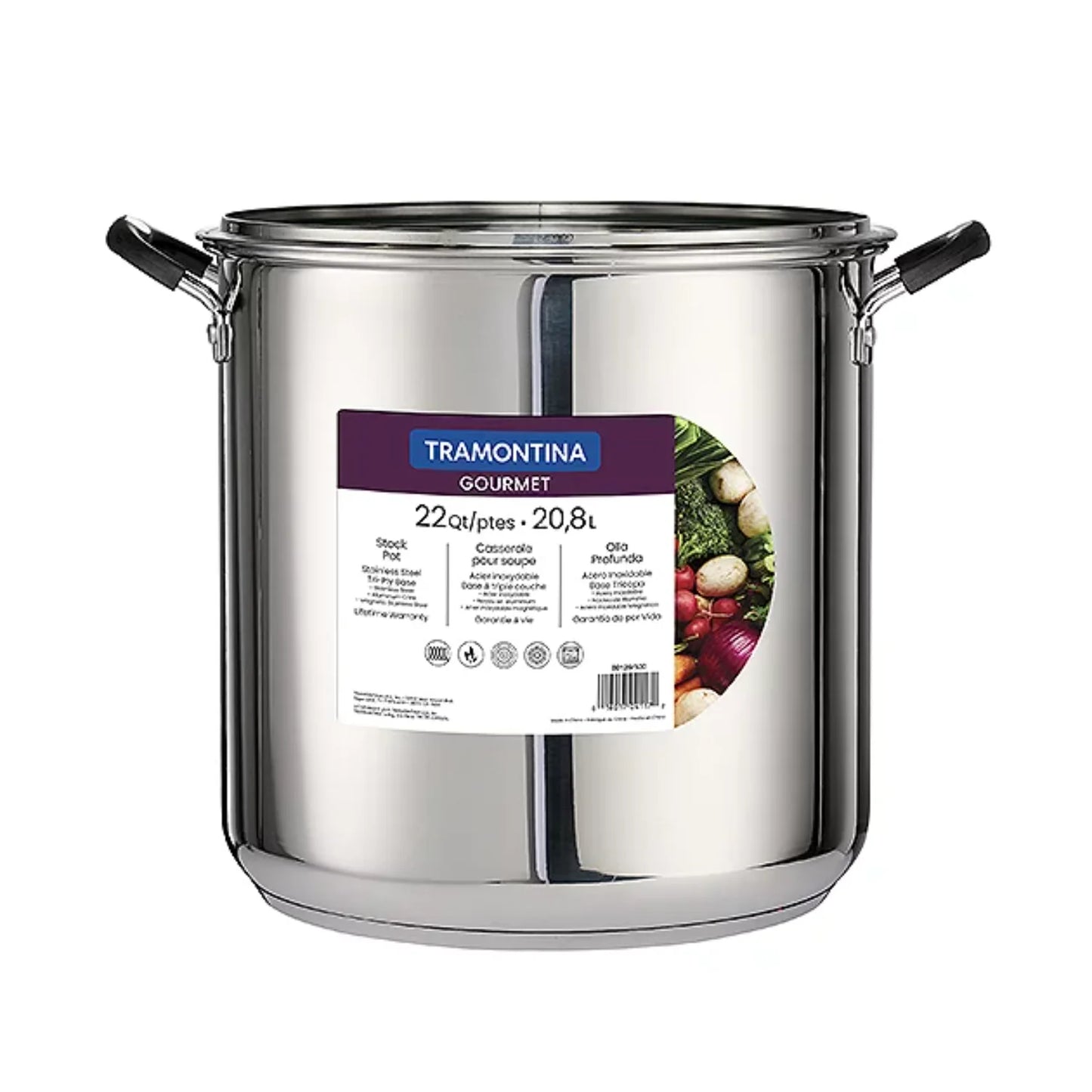 Stainless Steel Covered Stock Pot