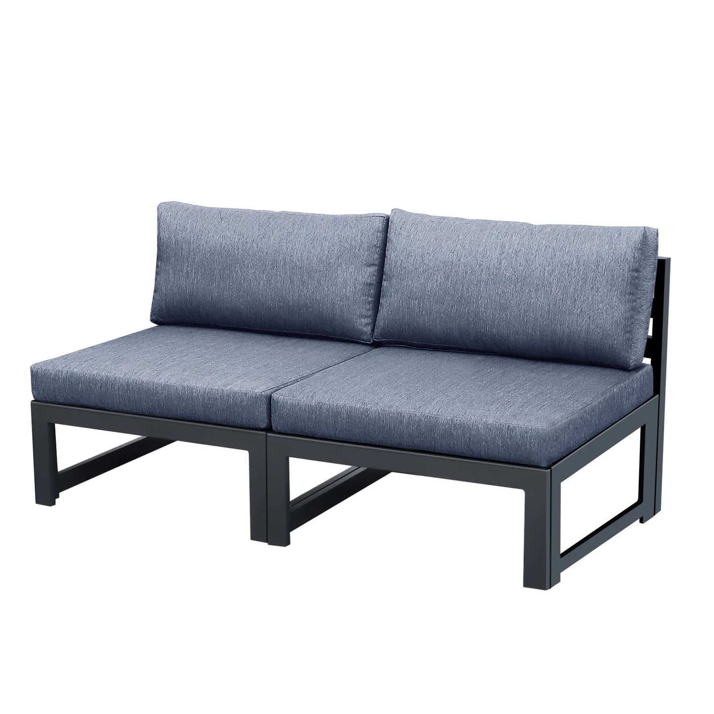 Patio Sectional armless love seat Sofa Set