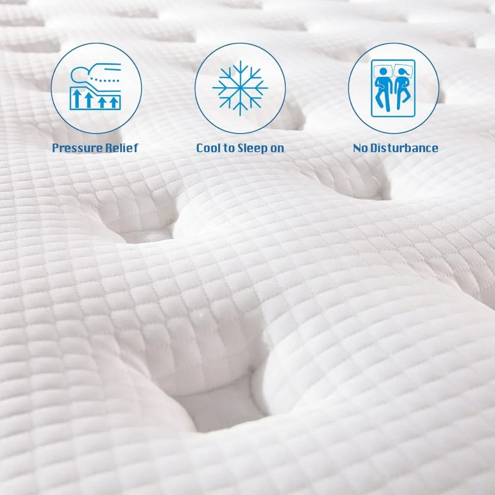 Hybrid Mattress in a Box With Gel Foam