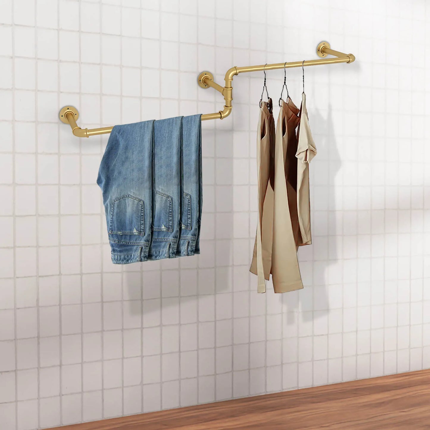 Multi-purpose Wall Mounted Clothes Rack